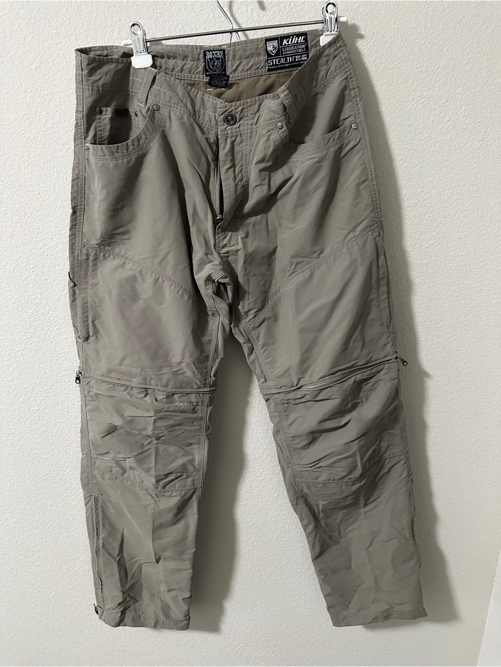 Kuhl Liberator Convertible Stealth pants, tan, 34x32